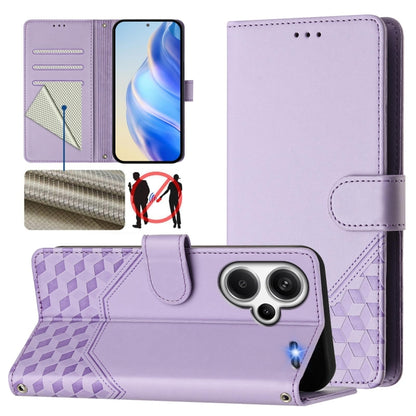 Honeycomb Embossing RFID Leather Phone Case, For Redmi 14C 4G, For Redmi K70 Ultra 5G, For Redmi 13 5G / 4G Global, For Redmi A3 4G Global / A3X 4G, For Redmi Note 13 Pro 4G Global, For Redmi 13C 4G, For Redmi Note 13 4G Global                         ...