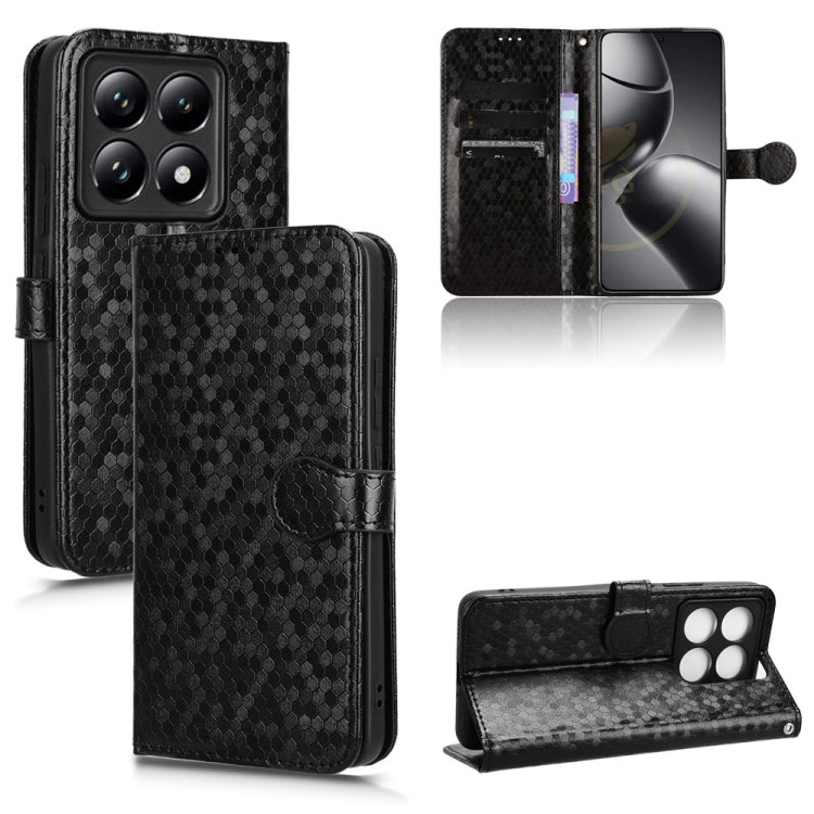 Honeycomb Dot Texture Leather Phone Case, For Xiaomi Poco C95 Pro / M8x, For Xiaomi Poco X8 Power, For Xiaomi Poco M8 Power 5G, For Poco F9 Ultra 5G / Redmi K100 Pro Max 5G, For Poco F9 Pro 5G / Redmi K100 Pro 5G, For Xiaomi 17 Max 5G                  ...