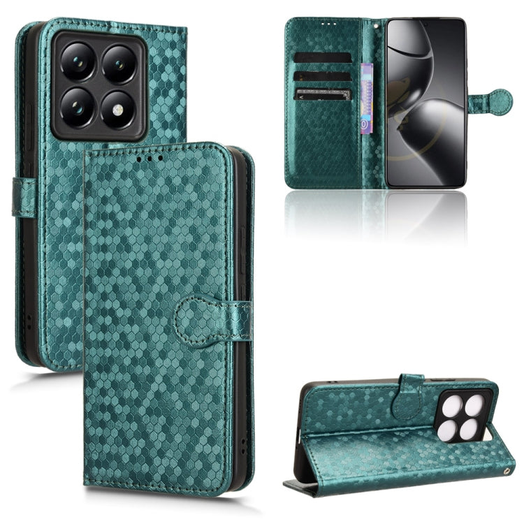 Honeycomb Dot Texture Leather Phone Case, For Xiaomi Poco C95 Pro / M8x, For Xiaomi Poco X8 Power, For Xiaomi Poco M8 Power 5G, For Poco F9 Ultra 5G / Redmi K100 Pro Max 5G, For Poco F9 Pro 5G / Redmi K100 Pro 5G, For Xiaomi 17 Max 5G                  ...