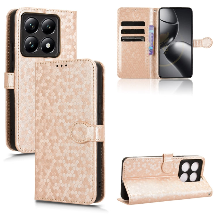 Honeycomb Dot Texture Leather Phone Case, For Xiaomi Poco C95 Pro / M8x, For Xiaomi Poco X8 Power, For Xiaomi Poco M8 Power 5G, For Poco F9 Ultra 5G / Redmi K100 Pro Max 5G, For Poco F9 Pro 5G / Redmi K100 Pro 5G, For Xiaomi 17 Max 5G                  ...