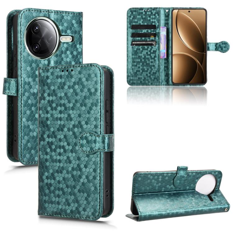 Honeycomb Dot Texture Leather Phone Case, For Xiaomi Poco C95 Pro / M8x, For Xiaomi Poco X8 Power, For Xiaomi Poco M8 Power 5G, For Poco F9 Ultra 5G / Redmi K100 Pro Max 5G, For Poco F9 Pro 5G / Redmi K100 Pro 5G, For Xiaomi 17 Max 5G                  ...
