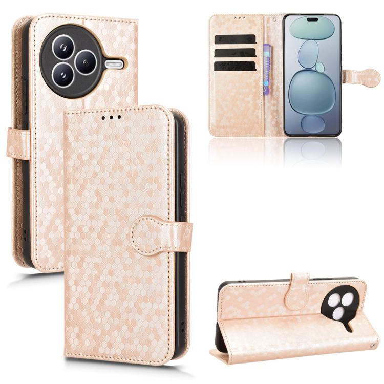 Honeycomb Dot Texture Leather Phone Case, For Xiaomi Poco C95 Pro / M8x, For Xiaomi Poco X8 Power, For Xiaomi Poco M8 Power 5G, For Poco F9 Ultra 5G / Redmi K100 Pro Max 5G, For Poco F9 Pro 5G / Redmi K100 Pro 5G, For Xiaomi 17 Max 5G                  ...
