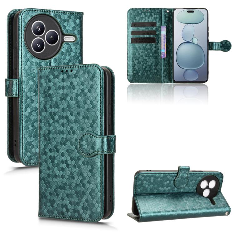 Honeycomb Dot Texture Leather Phone Case, For Xiaomi Poco C95 Pro / M8x, For Xiaomi Poco X8 Power, For Xiaomi Poco M8 Power 5G, For Poco F9 Ultra 5G / Redmi K100 Pro Max 5G, For Poco F9 Pro 5G / Redmi K100 Pro 5G, For Xiaomi 17 Max 5G                  ...