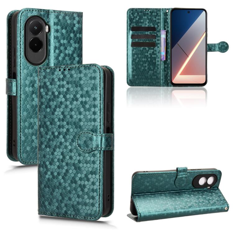 Honeycomb Dot Texture Leather Phone Case, For Xiaomi Poco C95 Pro / M8x, For Xiaomi Poco X8 Power, For Xiaomi Poco M8 Power 5G, For Poco F9 Ultra 5G / Redmi K100 Pro Max 5G, For Poco F9 Pro 5G / Redmi K100 Pro 5G, For Xiaomi 17 Max 5G                  ...