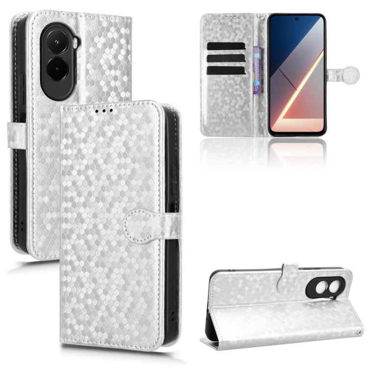 Honeycomb Dot Texture Leather Phone Case, For Xiaomi Poco C95 Pro / M8x, For Xiaomi Poco X8 Power, For Xiaomi Poco M8 Power 5G, For Poco F9 Ultra 5G / Redmi K100 Pro Max 5G, For Poco F9 Pro 5G / Redmi K100 Pro 5G, For Xiaomi 17 Max 5G                  ...