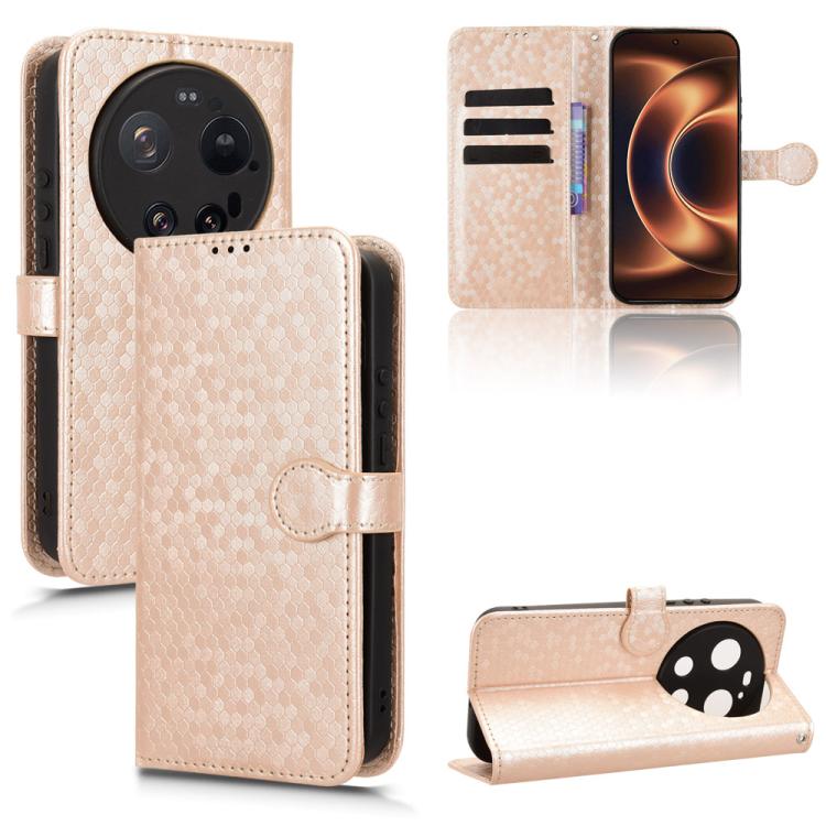 Honeycomb Dot Texture Leather Phone Case, For Xiaomi Poco C95 Pro / M8x, For Xiaomi Poco X8 Power, For Xiaomi Poco M8 Power 5G, For Poco F9 Ultra 5G / Redmi K100 Pro Max 5G, For Poco F9 Pro 5G / Redmi K100 Pro 5G, For Xiaomi 17 Max 5G                  ...
