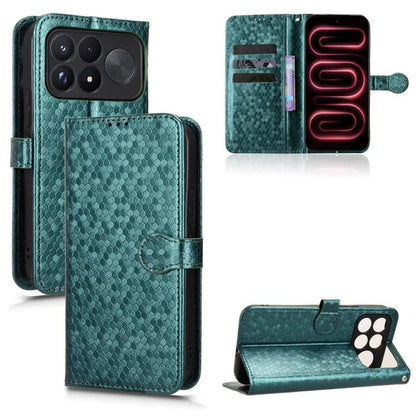 Honeycomb Dot Texture Leather Phone Case, For Xiaomi Poco C95 Pro / M8x, For Xiaomi Poco X8 Power, For Xiaomi Poco M8 Power 5G, For Poco F9 Ultra 5G / Redmi K100 Pro Max 5G, For Poco F9 Pro 5G / Redmi K100 Pro 5G, For Xiaomi 17 Max 5G                  ...