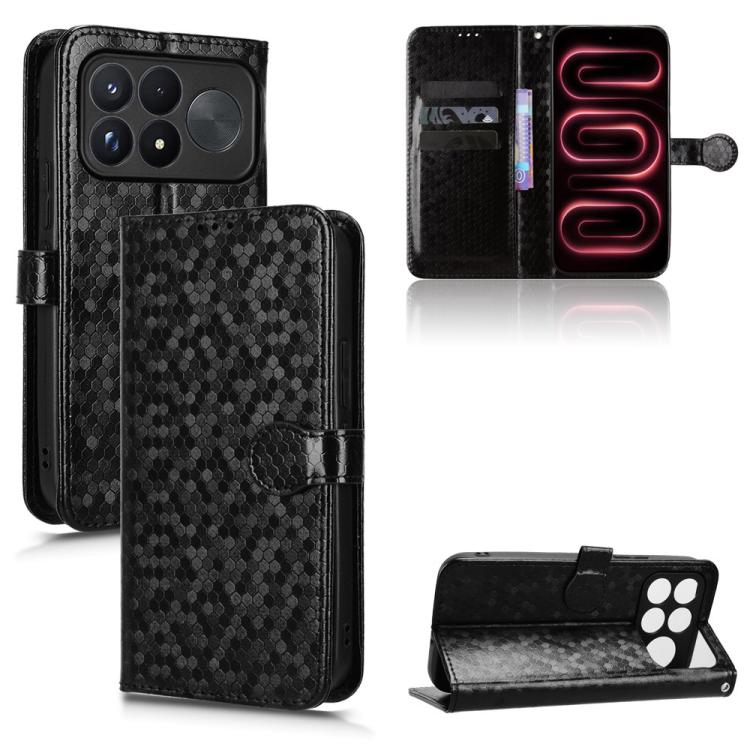 Honeycomb Dot Texture Leather Phone Case, For Xiaomi Poco C95 Pro / M8x, For Xiaomi Poco X8 Power, For Xiaomi Poco M8 Power 5G, For Poco F9 Ultra 5G / Redmi K100 Pro Max 5G, For Poco F9 Pro 5G / Redmi K100 Pro 5G, For Xiaomi 17 Max 5G                  ...