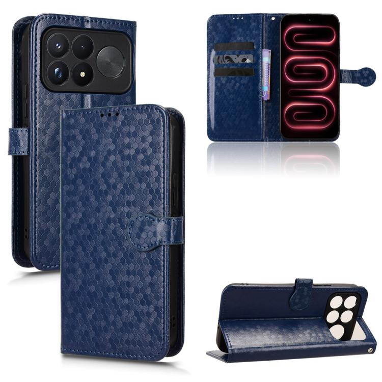 Honeycomb Dot Texture Leather Phone Case, For Xiaomi Poco C95 Pro / M8x, For Xiaomi Poco X8 Power, For Xiaomi Poco M8 Power 5G, For Poco F9 Ultra 5G / Redmi K100 Pro Max 5G, For Poco F9 Pro 5G / Redmi K100 Pro 5G, For Xiaomi 17 Max 5G                  ...