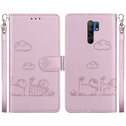 Cute Cats RFID Leather Phone Case, For Redmi Note 11 Global, For Redmi Note 9 Pro, For Redmi 9C / 9 Activ, For Redmi 9A / 9i Sport, For Redmi 9 / 9 Prime, For Redmi Note 9 / 10X 4G