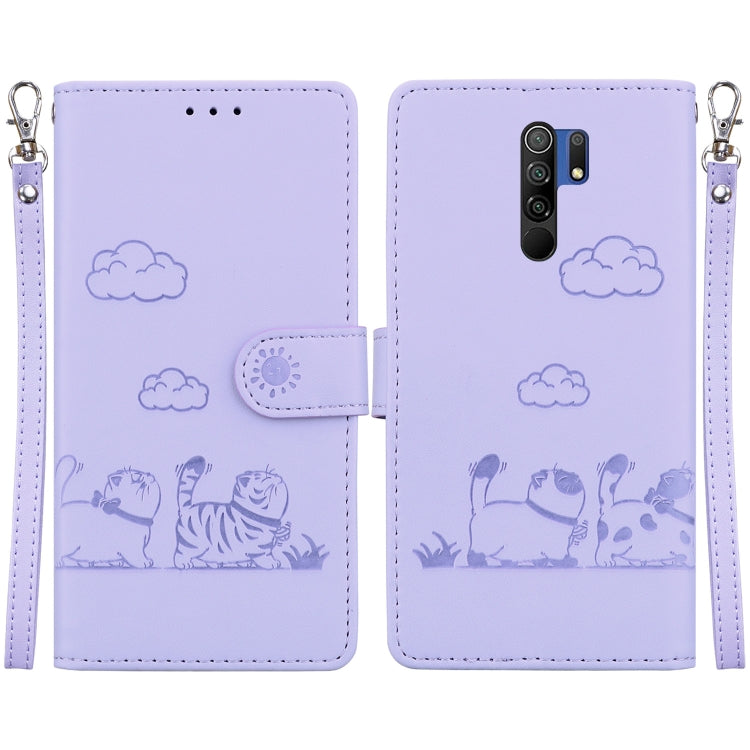 Cute Cats RFID Leather Phone Case, For Redmi Note 11 Global, For Redmi Note 9 Pro, For Redmi 9C / 9 Activ, For Redmi 9A / 9i Sport, For Redmi 9 / 9 Prime, For Redmi Note 9 / 10X 4G
