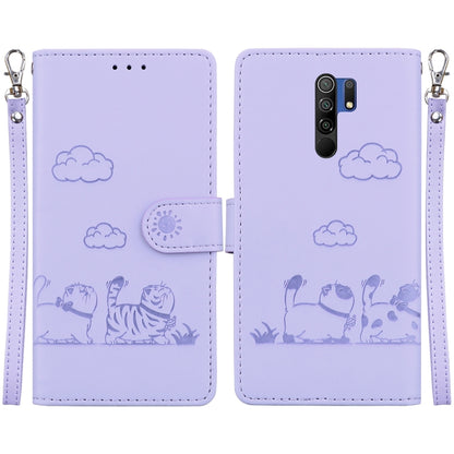 Cute Cats RFID Leather Phone Case, For Redmi Note 11 Global, For Redmi Note 9 Pro, For Redmi 9C / 9 Activ, For Redmi 9A / 9i Sport, For Redmi 9 / 9 Prime, For Redmi Note 9 / 10X 4G