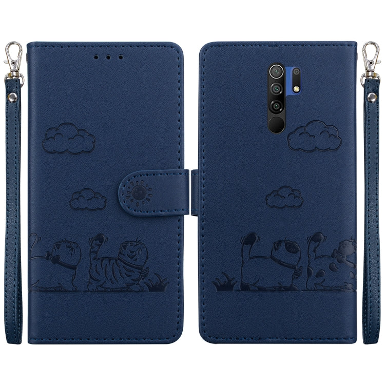 Cute Cats RFID Leather Phone Case, For Redmi Note 11 Global, For Redmi Note 9 Pro, For Redmi 9C / 9 Activ, For Redmi 9A / 9i Sport, For Redmi 9 / 9 Prime, For Redmi Note 9 / 10X 4G