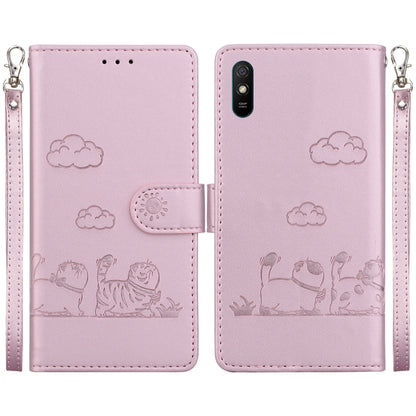Cute Cats RFID Leather Phone Case, For Redmi Note 11 Global, For Redmi Note 9 Pro, For Redmi 9C / 9 Activ, For Redmi 9A / 9i Sport, For Redmi 9 / 9 Prime, For Redmi Note 9 / 10X 4G