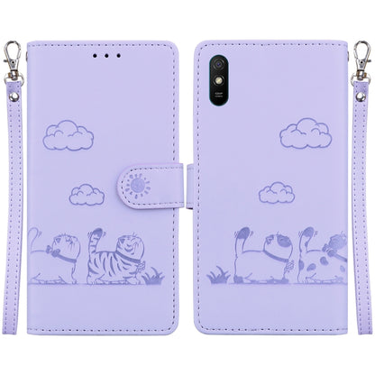 Cute Cats RFID Leather Phone Case, For Redmi Note 11 Global, For Redmi Note 9 Pro, For Redmi 9C / 9 Activ, For Redmi 9A / 9i Sport, For Redmi 9 / 9 Prime, For Redmi Note 9 / 10X 4G