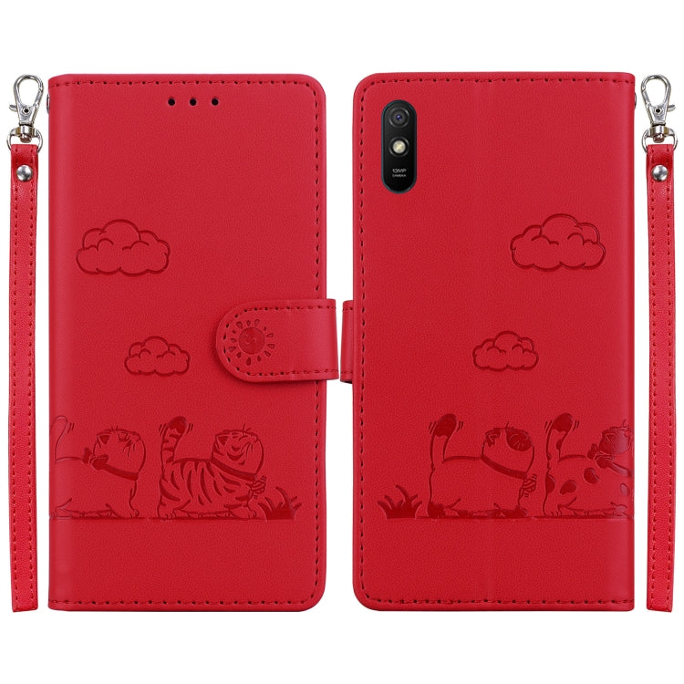 Cute Cats RFID Leather Phone Case, For Redmi Note 11 Global, For Redmi Note 9 Pro, For Redmi 9C / 9 Activ, For Redmi 9A / 9i Sport, For Redmi 9 / 9 Prime, For Redmi Note 9 / 10X 4G