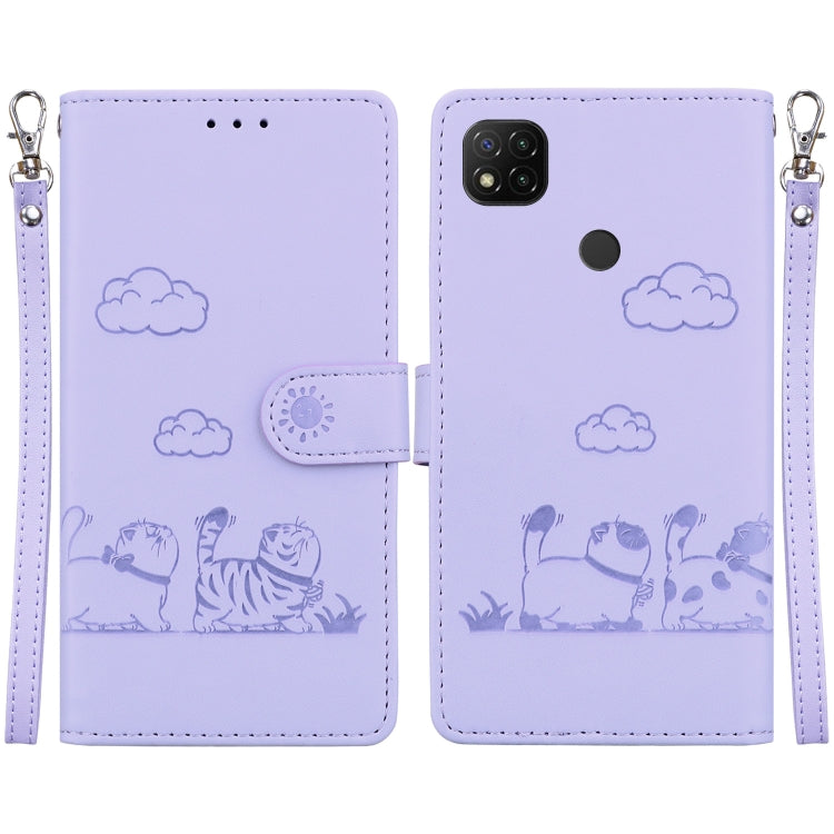 Cute Cats RFID Leather Phone Case, For Redmi Note 11 Global, For Redmi Note 9 Pro, For Redmi 9C / 9 Activ, For Redmi 9A / 9i Sport, For Redmi 9 / 9 Prime, For Redmi Note 9 / 10X 4G