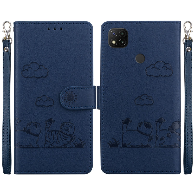 Cute Cats RFID Leather Phone Case, For Redmi Note 11 Global, For Redmi Note 9 Pro, For Redmi 9C / 9 Activ, For Redmi 9A / 9i Sport, For Redmi 9 / 9 Prime, For Redmi Note 9 / 10X 4G