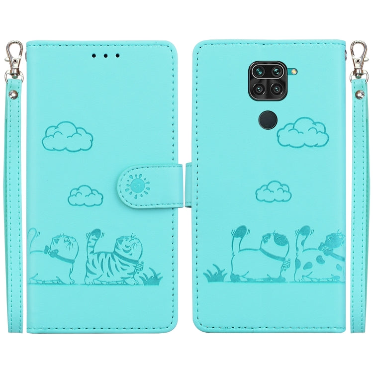 Cute Cats RFID Leather Phone Case, For Redmi Note 11 Global, For Redmi Note 9 Pro, For Redmi 9C / 9 Activ, For Redmi 9A / 9i Sport, For Redmi 9 / 9 Prime, For Redmi Note 9 / 10X 4G