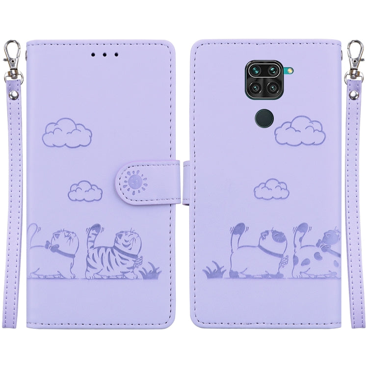 Cute Cats RFID Leather Phone Case, For Redmi Note 11 Global, For Redmi Note 9 Pro, For Redmi 9C / 9 Activ, For Redmi 9A / 9i Sport, For Redmi 9 / 9 Prime, For Redmi Note 9 / 10X 4G