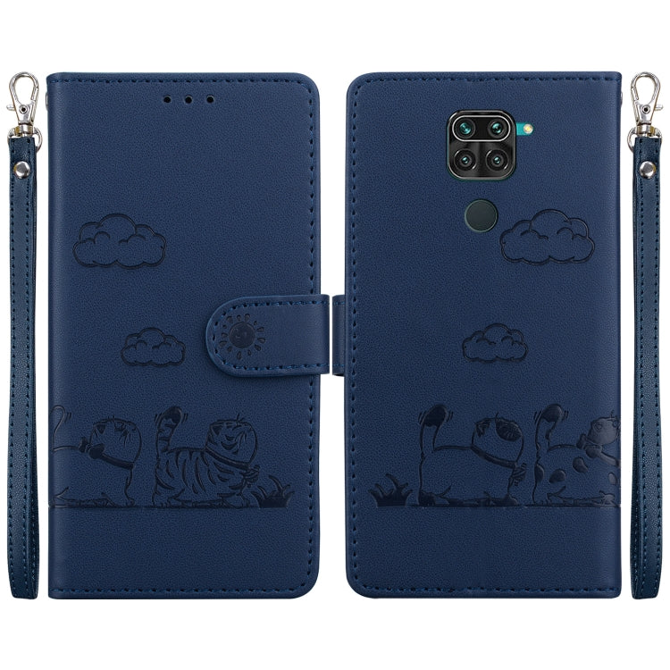 Cute Cats RFID Leather Phone Case, For Redmi Note 11 Global, For Redmi Note 9 Pro, For Redmi 9C / 9 Activ, For Redmi 9A / 9i Sport, For Redmi 9 / 9 Prime, For Redmi Note 9 / 10X 4G