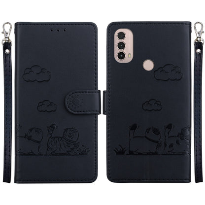 Cute Cats RFID Leather Phone Case, For Motorola Moto E40 / E30 / E20