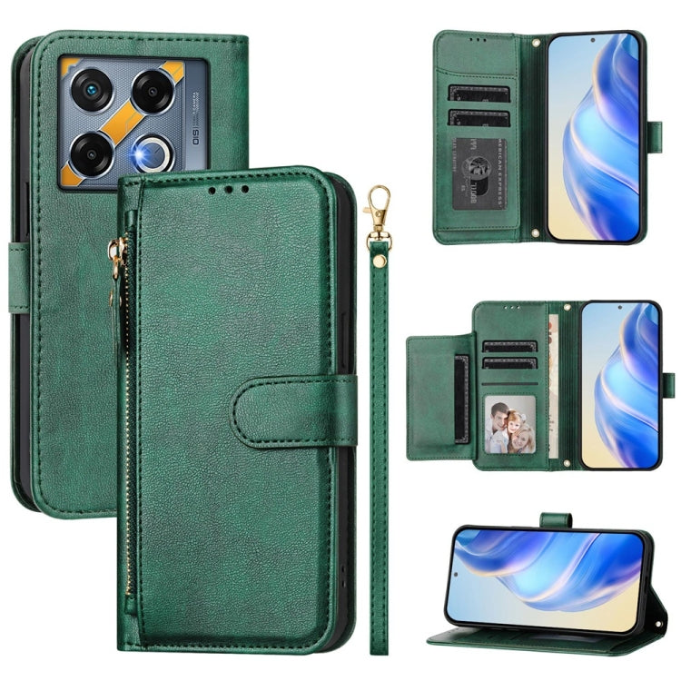 Multi-Card Slots Zipper Wallet Leather Phone Case, For Infinix GT 20 Pro 5G, For Infinix Note 40 Pro / Note 40 Pro+, For Infinix Note 40 4G, For Infinix Hot 40 / Hot 40 Pro, For Infinix Zero 30 4G, For Infinix Zero 30 5G, For Infinix Hot 30 5G         ...