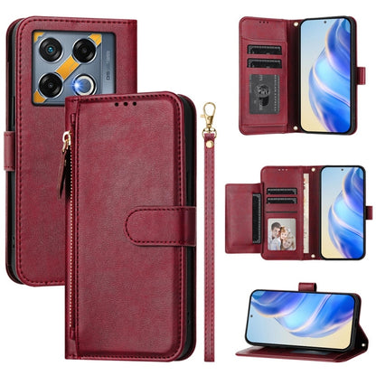 Multi-Card Slots Zipper Wallet Leather Phone Case, For Infinix GT 20 Pro 5G, For Infinix Note 40 Pro / Note 40 Pro+, For Infinix Note 40 4G, For Infinix Hot 40 / Hot 40 Pro, For Infinix Zero 30 4G, For Infinix Zero 30 5G, For Infinix Hot 30 5G         ...