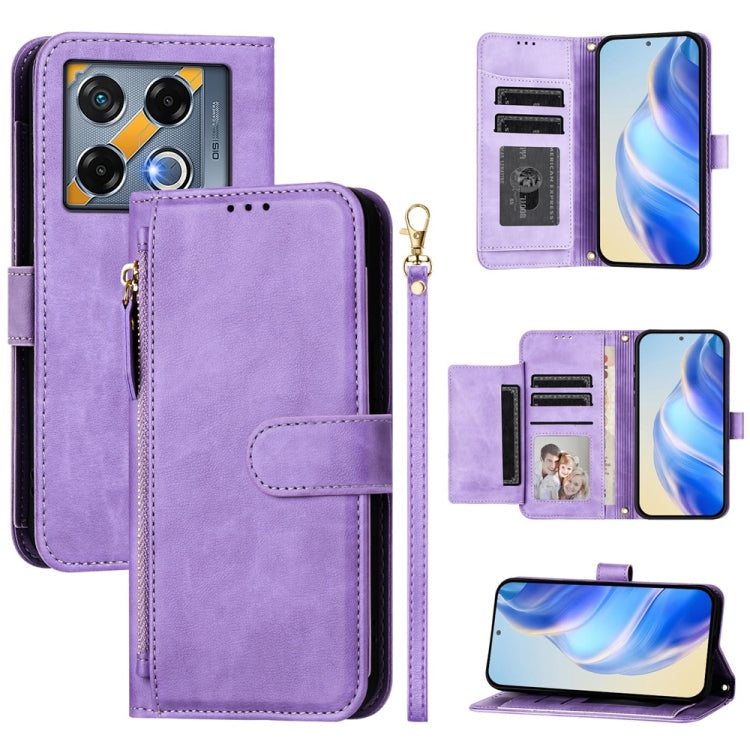Multi-Card Slots Zipper Wallet Leather Phone Case, For Infinix GT 20 Pro 5G, For Infinix Note 40 Pro / Note 40 Pro+, For Infinix Note 40 4G, For Infinix Hot 40 / Hot 40 Pro, For Infinix Zero 30 4G, For Infinix Zero 30 5G, For Infinix Hot 30 5G         ...