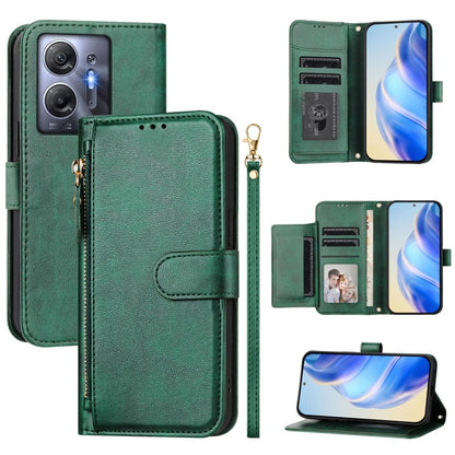 Multi-Card Slots Zipper Wallet Leather Phone Case, For Infinix GT 20 Pro 5G, For Infinix Note 40 Pro / Note 40 Pro+, For Infinix Note 40 4G, For Infinix Hot 40 / Hot 40 Pro, For Infinix Zero 30 4G, For Infinix Zero 30 5G, For Infinix Hot 30 5G         ...