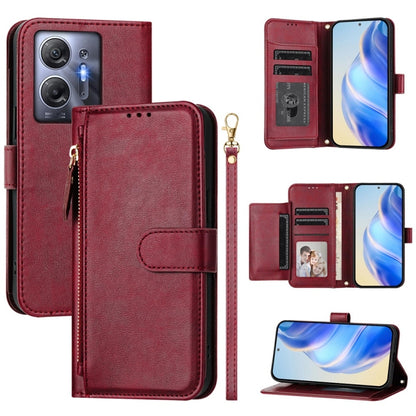 Multi-Card Slots Zipper Wallet Leather Phone Case, For Infinix GT 20 Pro 5G, For Infinix Note 40 Pro / Note 40 Pro+, For Infinix Note 40 4G, For Infinix Hot 40 / Hot 40 Pro, For Infinix Zero 30 4G, For Infinix Zero 30 5G, For Infinix Hot 30 5G         ...