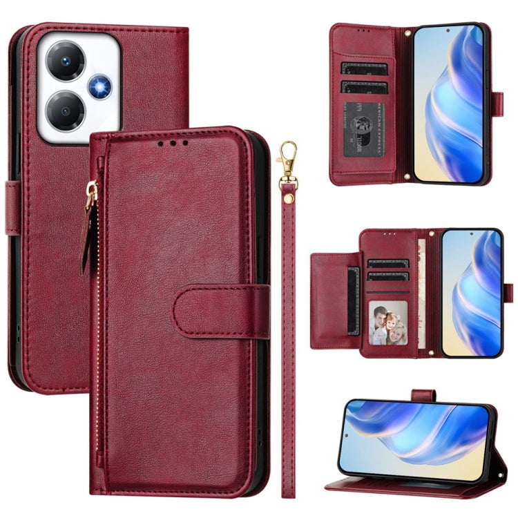 Multi-Card Slots Zipper Wallet Leather Phone Case, For Infinix GT 20 Pro 5G, For Infinix Note 40 Pro / Note 40 Pro+, For Infinix Note 40 4G, For Infinix Hot 40 / Hot 40 Pro, For Infinix Zero 30 4G, For Infinix Zero 30 5G, For Infinix Hot 30 5G         ...