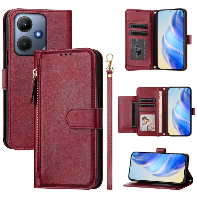 Multi-Card Slots Zipper Wallet Leather Phone Case, For Infinix GT 20 Pro 5G, For Infinix Note 40 Pro / Note 40 Pro+, For Infinix Note 40 4G, For Infinix Hot 40 / Hot 40 Pro, For Infinix Zero 30 4G, For Infinix Zero 30 5G, For Infinix Hot 30 5G         ...