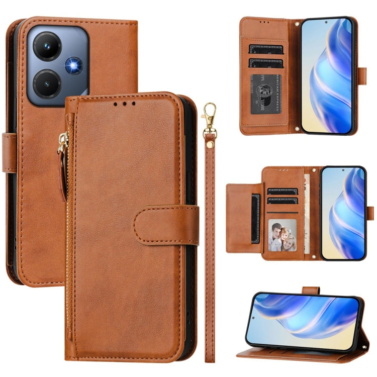 Multi-Card Slots Zipper Wallet Leather Phone Case, For Infinix GT 20 Pro 5G, For Infinix Note 40 Pro / Note 40 Pro+, For Infinix Note 40 4G, For Infinix Hot 40 / Hot 40 Pro, For Infinix Zero 30 4G, For Infinix Zero 30 5G, For Infinix Hot 30 5G         ...