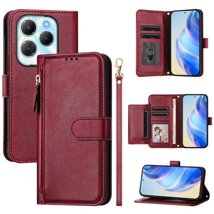 Multi-Card Slots Zipper Wallet Leather Phone Case, For Infinix GT 20 Pro 5G, For Infinix Note 40 Pro / Note 40 Pro+, For Infinix Note 40 4G, For Infinix Hot 40 / Hot 40 Pro, For Infinix Zero 30 4G, For Infinix Zero 30 5G, For Infinix Hot 30 5G         ...