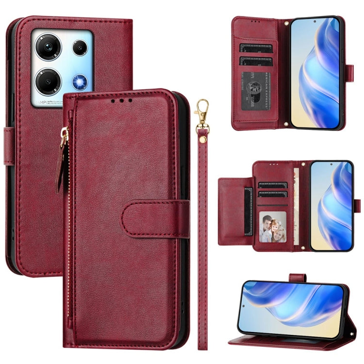 Multi-Card Slots Zipper Wallet Leather Phone Case, For Infinix GT 20 Pro 5G, For Infinix Note 40 Pro / Note 40 Pro+, For Infinix Note 40 4G, For Infinix Hot 40 / Hot 40 Pro, For Infinix Zero 30 4G, For Infinix Zero 30 5G, For Infinix Hot 30 5G         ...