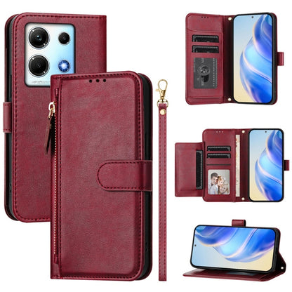 Multi-Card Slots Zipper Wallet Leather Phone Case, For Infinix GT 20 Pro 5G, For Infinix Note 40 Pro / Note 40 Pro+, For Infinix Note 40 4G, For Infinix Hot 40 / Hot 40 Pro, For Infinix Zero 30 4G, For Infinix Zero 30 5G, For Infinix Hot 30 5G         ...