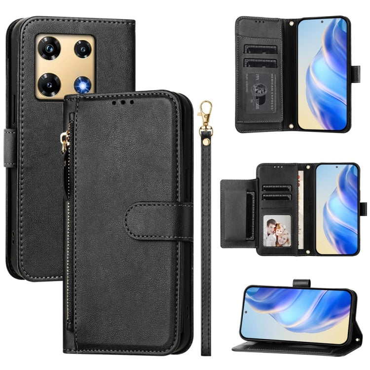 Multi-Card Slots Zipper Wallet Leather Phone Case, For Infinix GT 20 Pro 5G, For Infinix Note 40 Pro / Note 40 Pro+, For Infinix Note 40 4G, For Infinix Hot 40 / Hot 40 Pro, For Infinix Zero 30 4G, For Infinix Zero 30 5G, For Infinix Hot 30 5G         ...
