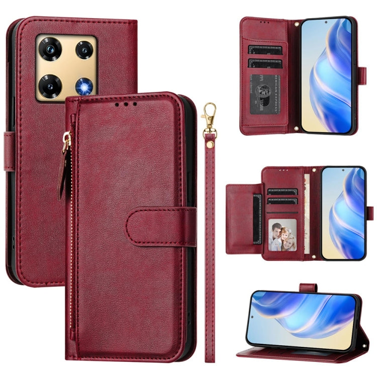Multi-Card Slots Zipper Wallet Leather Phone Case, For Infinix GT 20 Pro 5G, For Infinix Note 40 Pro / Note 40 Pro+, For Infinix Note 40 4G, For Infinix Hot 40 / Hot 40 Pro, For Infinix Zero 30 4G, For Infinix Zero 30 5G, For Infinix Hot 30 5G         ...