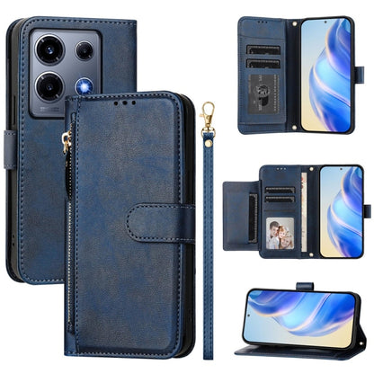 Multi-Card Slots Zipper Wallet Leather Phone Case, For Infinix GT 20 Pro 5G, For Infinix Note 40 Pro / Note 40 Pro+, For Infinix Note 40 4G, For Infinix Hot 40 / Hot 40 Pro, For Infinix Zero 30 4G, For Infinix Zero 30 5G, For Infinix Hot 30 5G         ...