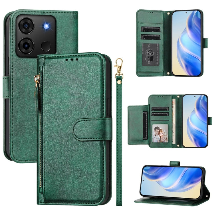 Multi-Card Slots Zipper Wallet Leather Phone Case, For Infinix GT 20 Pro 5G, For Infinix Note 40 Pro / Note 40 Pro+, For Infinix Note 40 4G, For Infinix Hot 40 / Hot 40 Pro, For Infinix Zero 30 4G, For Infinix Zero 30 5G, For Infinix Hot 30 5G         ...