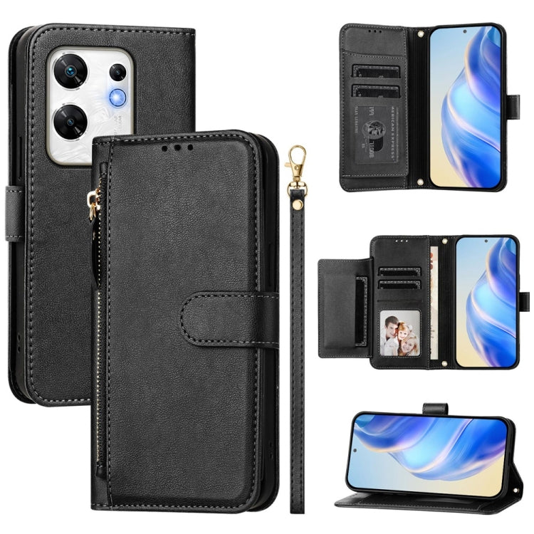 Multi-Card Slots Zipper Wallet Leather Phone Case, For Infinix GT 20 Pro 5G, For Infinix Note 40 Pro / Note 40 Pro+, For Infinix Note 40 4G, For Infinix Hot 40 / Hot 40 Pro, For Infinix Zero 30 4G, For Infinix Zero 30 5G, For Infinix Hot 30 5G         ...