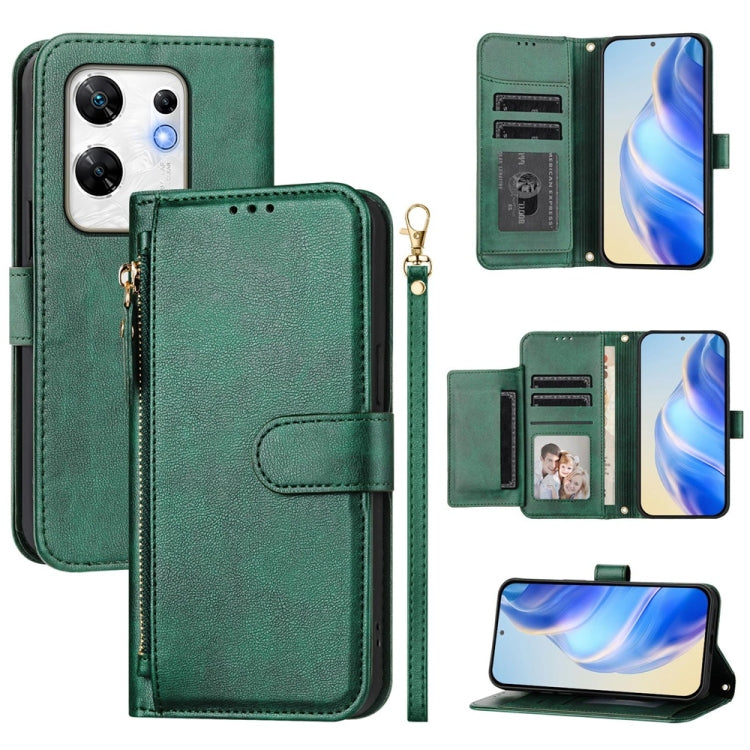 Multi-Card Slots Zipper Wallet Leather Phone Case, For Infinix GT 20 Pro 5G, For Infinix Note 40 Pro / Note 40 Pro+, For Infinix Note 40 4G, For Infinix Hot 40 / Hot 40 Pro, For Infinix Zero 30 4G, For Infinix Zero 30 5G, For Infinix Hot 30 5G         ...