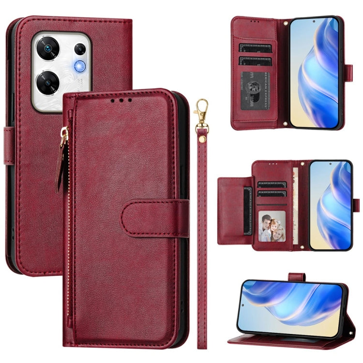 Multi-Card Slots Zipper Wallet Leather Phone Case, For Infinix GT 20 Pro 5G, For Infinix Note 40 Pro / Note 40 Pro+, For Infinix Note 40 4G, For Infinix Hot 40 / Hot 40 Pro, For Infinix Zero 30 4G, For Infinix Zero 30 5G, For Infinix Hot 30 5G         ...