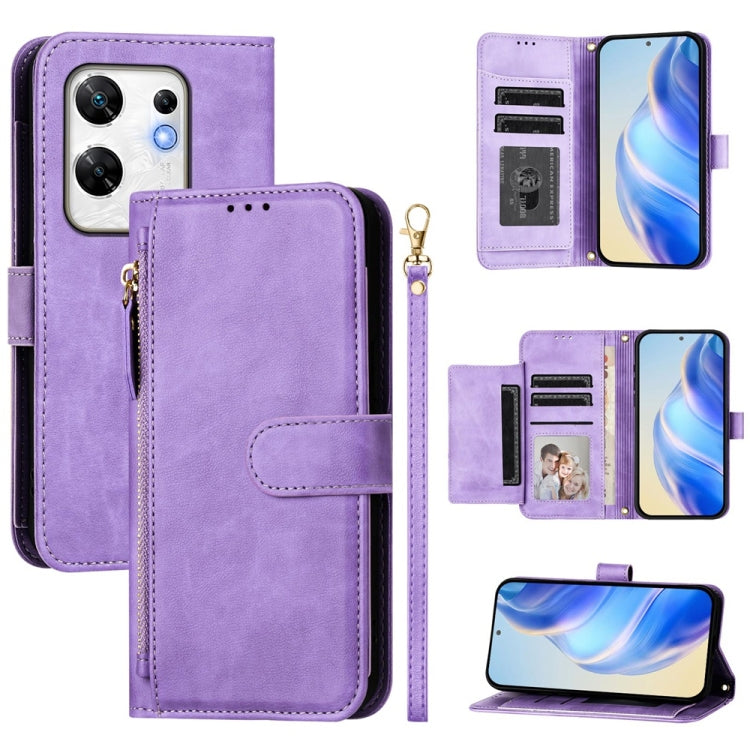 Multi-Card Slots Zipper Wallet Leather Phone Case, For Infinix GT 20 Pro 5G, For Infinix Note 40 Pro / Note 40 Pro+, For Infinix Note 40 4G, For Infinix Hot 40 / Hot 40 Pro, For Infinix Zero 30 4G, For Infinix Zero 30 5G, For Infinix Hot 30 5G         ...