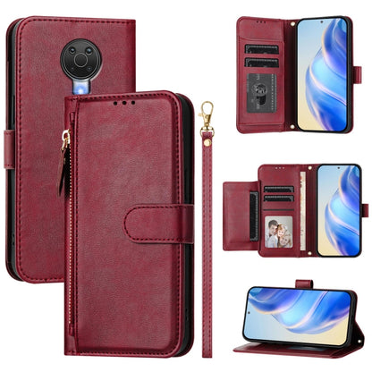 Multi-Card Slots Zipper Wallet Leather Phone Case, For Nokia G20 / G10 / 6.3