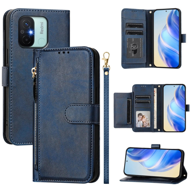 Multi-Card Slots Zipper Wallet Leather Phone Case, For Redmi Note 11 4G / 11S 4G / 12S Global, For Redmi A1+ / A2+, For Redmi Note 12 4G Global, For Redmi A1 4G / A2 4G, For Redmi Note 12 Explorer / 12 Pro+ 5G, For Redmi Note 12 Pro Speed / 12 Pro 5G  ...