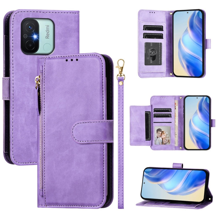 Multi-Card Slots Zipper Wallet Leather Phone Case, For Redmi Note 11 4G / 11S 4G / 12S Global, For Redmi A1+ / A2+, For Redmi Note 12 4G Global, For Redmi A1 4G / A2 4G, For Redmi Note 12 Explorer / 12 Pro+ 5G, For Redmi Note 12 Pro Speed / 12 Pro 5G  ...