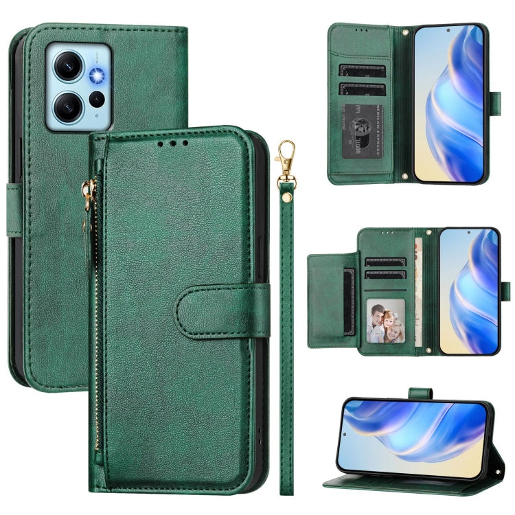 Multi-Card Slots Zipper Wallet Leather Phone Case, For Redmi Note 11 4G / 11S 4G / 12S Global, For Redmi A1+ / A2+, For Redmi Note 12 4G Global, For Redmi A1 4G / A2 4G, For Redmi Note 12 Explorer / 12 Pro+ 5G, For Redmi Note 12 Pro Speed / 12 Pro 5G  ...