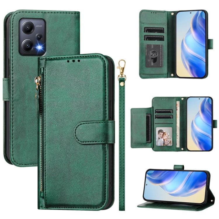 Multi-Card Slots Zipper Wallet Leather Phone Case, For Redmi Note 11 4G / 11S 4G / 12S Global, For Redmi A1+ / A2+, For Redmi Note 12 4G Global, For Redmi A1 4G / A2 4G, For Redmi Note 12 Explorer / 12 Pro+ 5G, For Redmi Note 12 Pro Speed / 12 Pro 5G  ...